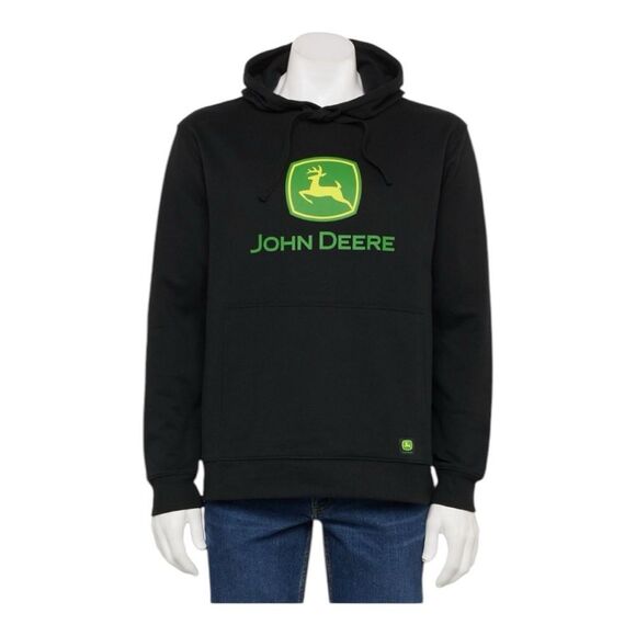 John Deere Core Graphic Logo Hoodie Black- Size XXL - Picture 1 of 10